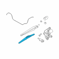 OEM 2008 Saturn Astra Wiper Blade Diagram - 93195999