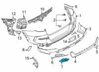 OEM 2021 BMW X5 Trim, Exhaust End Pipe, Left Diagram - 51-12-7-493-625