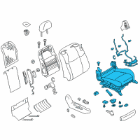 OEM Infiniti M37 Cushion Assembly - Front Seat Diagram - 87300-1MC4B