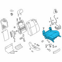 OEM 2012 Infiniti M37 Cushion & Adjuster Assy-Front, RH Diagram - 873A2-1PM8B