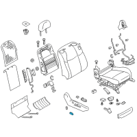 OEM 2013 Infiniti M35h Front Seat Slide Switch Knob, Right Diagram - 87012-1ME0C