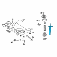 OEM 2008 BMW 650i Front Left Spring Strut Diagram - 31-32-6-766-771