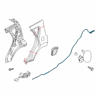 OEM Kia Soul Catch & Cable Assembly-F Diagram - 81590B2000