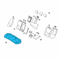 OEM 2018 Infiniti Q50 Cushion Assy-Rear Seat Diagram - 88300-4HK6C