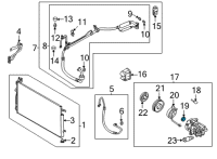 OEM 2001 Hyundai XG300 Seal-A/C Compressor Shaft Diagram - 97707-33300