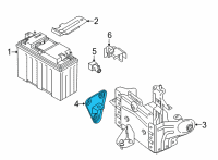 OEM 2019 BMW X7 SUPPORT FOR BATTERY TRAY Diagram - 61-21-6-827-078