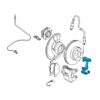 OEM BMW Calliper Carrier Left Diagram - 34-11-6-750-691