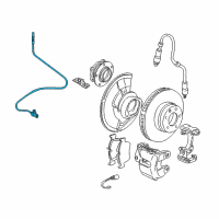 OEM 2002 BMW Z8 Abs Speed Sensor Diagram - 34-52-6-756-381