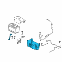 OEM 2018 Chevrolet Impala Battery Tray Diagram - 23350296