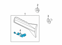 OEM 2022 Hyundai Santa Cruz HOLDER & WIRING-REAR COMBI, I/S Diagram - 92492-K5000