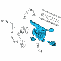 OEM BMW X2 TURBOCHARGER WITH EXHAUST MA Diagram - 11-65-8-658-211