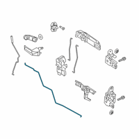 OEM Ram 3500 Link-Inside Handle To Latch Diagram - 68044808AA