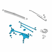 OEM Acura Link, Front Wiper Diagram - 76530-TY2-A01