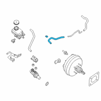 OEM 2017 Nissan Pathfinder Hose-Brake Booster Diagram - 47471-3JA0A