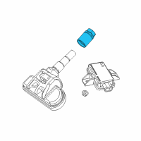 OEM Ram Nut-Tire Pressure Sensor Diagram - 5154877AA