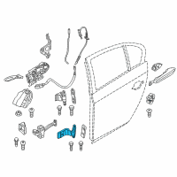 OEM BMW 550i GT xDrive Hinge, Rear Door, Lower, Left Diagram - 41-00-7-228-153