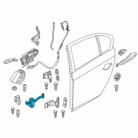 OEM 2016 BMW 535i GT xDrive Rear Door Brake Diagram - 51-22-7-197-874