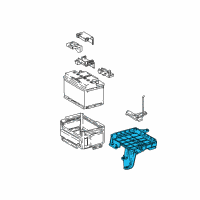 OEM Toyota C-HR Battery Tray Diagram - 74404-10220