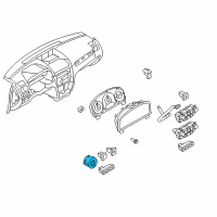 OEM 2013 Ford Mustang Headlamp Switch Diagram - BE5Z-11654-DA