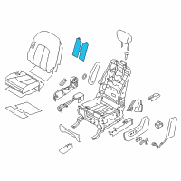 OEM Nissan Heater Unit-Front Seat Back Diagram - 87635-1JE6B