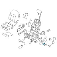 OEM 2014 Nissan Quest Switch Assembly-Front Seat, LH Diagram - 87067-1JB6D