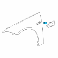 OEM 2017 Chevrolet SS Repeater Bulb Diagram - 10351682