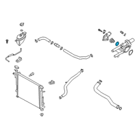 OEM 2022 Kia Sportage Gasket-WITH/INLET Fitting Diagram - 256422GTA0
