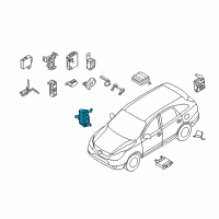 OEM 2007 Hyundai Veracruz Instrument Panel Junction Box Assembly Diagram - 91950-3J100