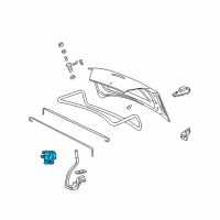 OEM 2002 Oldsmobile Alero Rear Compartment Lid Latch Assembly Diagram - 22712681