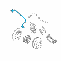 OEM GMC Yukon XL 2500 Front Speed Sensor Diagram - 15716205