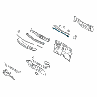 OEM 2013 Nissan Cube Seal-Hood Diagram - 66832-EW000