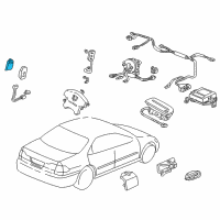 OEM 2002 Honda Accord OPDS Unit Diagram - 81334-S80-A63