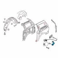 OEM 2016 Kia Sedona Catch & Cable Assembly-F Diagram - 81590A9100