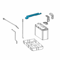 OEM Lexus CT200h Clamp, Battery Diagram - 74481-76010