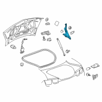 OEM 2015 Chevrolet Camaro Hinge Asm-Rear Compartment Lid Diagram - 92226379