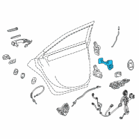 OEM Cadillac Door Check Diagram - 23236404