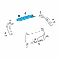 OEM 2020 Lincoln Aviator MOULDING ASY - REAR QUARTER OU Diagram - LC5Z-78424B36-AA