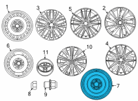 OEM 2016 Lexus NX200t Wheel, Disc Diagram - 42611-42471
