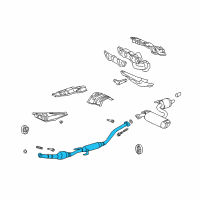 OEM Toyota Celica Pipe Assembly Diagram - 17410-22480