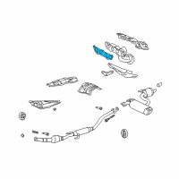 OEM 2006 Toyota Corolla Manifold Gasket Diagram - 17173-88601