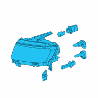 OEM 2015 Jeep Compass Headlamp Diagram - 68171214AC