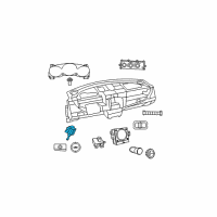 OEM Jeep Commander Switch-Stop Lamp Diagram - 56054001AD