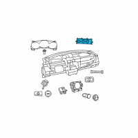 OEM 2013 Dodge Avenger Air Conditioner And Heater Control Diagram - 55111888AI