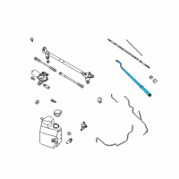 OEM 2012 Nissan Titan Windshield Wiper Arm Assembly Diagram - 28881-ZC30A