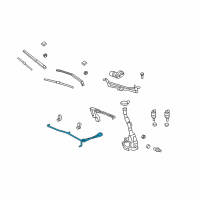 OEM 2009 Saturn Outlook Washer Hose Diagram - 22813937