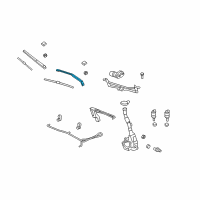 OEM Saturn Wiper Arm Diagram - 25828272