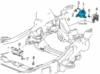 OEM 2021 Chevrolet Suburban Front Mount Diagram - 84924369