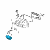 OEM Chevrolet Trailblazer Lock Assembly Diagram - 15110511