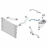 OEM 2022 BMW 745e xDrive HOSE BETWEEN RADIATOR-EXPANS:171040 Diagram - 17-12-9-430-883