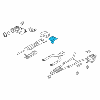 OEM 2013 BMW 750Li xDrive Heat Insulation, Rear Silencer, Left Diagram - 51-48-7-185-211